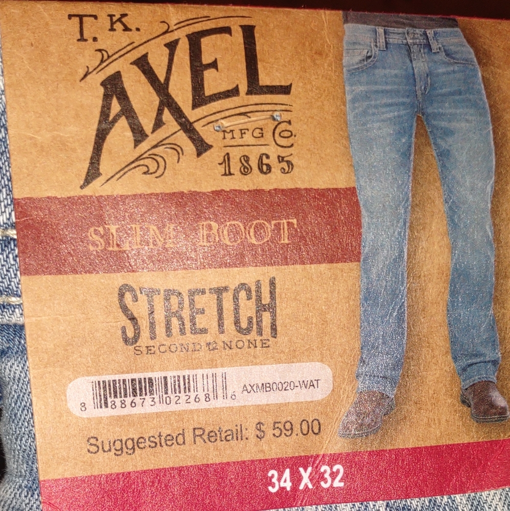 Axel Slim Boot Men's Jeans 34×32